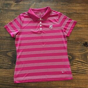 Nike Dri Fit Striped Golf Polo